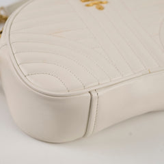 Prada Diagramme Cream Camera Bag