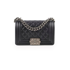 Chanel Small Boy Black Lambskin