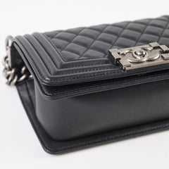 Chanel Small Boy Black Lambskin