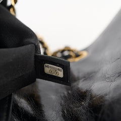 Chanel Hampton Flap Black Aged Calfskin