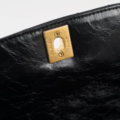 Chanel Hampton Flap Black Aged Calfskin