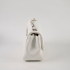 Chanel Classic Mini Square Caviar White