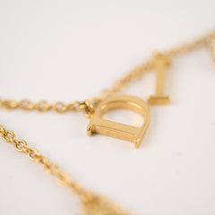 Dior Gold Crystal and Pearl Fashion Jewellery Necklace