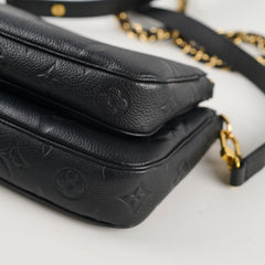 Louis Vuitton Multi Pochette Accessories Monogram Empreinte Black