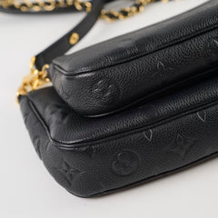 Louis Vuitton Multi Pochette Accessories Monogram Empreinte Black