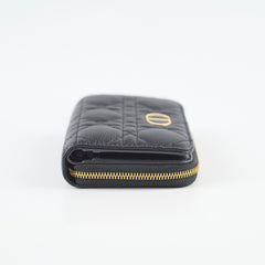 Christian Dior Caro Scarlet Wallet Black