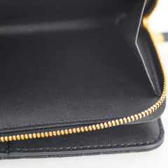 Christian Dior Caro Scarlet Wallet Black