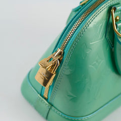 Louis Vuitton Alma BB Patent Green