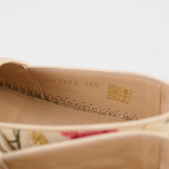 Dior Floral Espadrilles Tweed Beige - Size 36