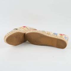 Dior Floral Espadrilles Tweed Beige - Size 36
