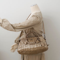 Prada Metallic Shoulder Bag Gold