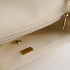 Chanel Mini Rectangular Cream Lambskin Crossbody- Microchipped
