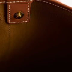 Celine Triomphe Canvas Bucket Bag White