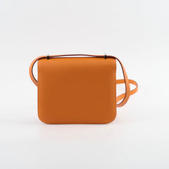 Hermes Mini Constance Espom Orange B stamp 2023
