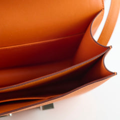 Hermes Mini Constance Espom Orange B stamp 2023