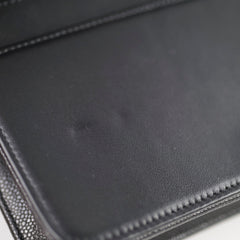 Chanel Boy Wallet On Chain WOC Chevron Caviar Black- Microchipped