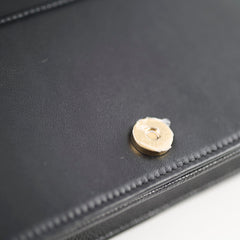 Chanel Boy Wallet On Chain WOC Chevron Caviar Black- Microchipped