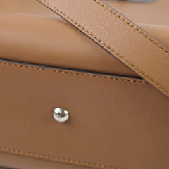 Fendi Medium Peekaboo Woven Calf Leather Top Handle Bag