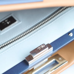 Fendi Medium Peekaboo Woven Calf Leather Top Handle Bag