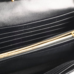 Saint Laurent Black Envelope Wallet On Chain