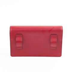 Fendi 2 In 1 Red Leather Belt Crossbody Bag
