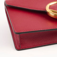 Fendi 2 In 1 Red Leather Belt Crossbody Bag