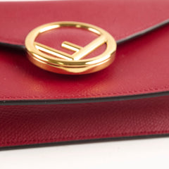 Fendi 2 In 1 Red Leather Belt Crossbody Bag