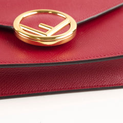 Fendi 2 In 1 Red Leather Belt Crossbody Bag