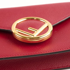 Fendi 2 In 1 Red Leather Belt Crossbody Bag