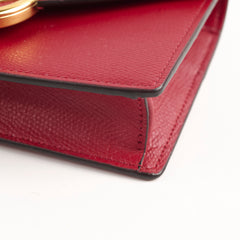 Fendi 2 In 1 Red Leather Belt Crossbody Bag