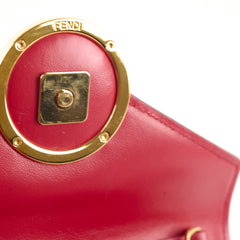 Fendi 2 In 1 Red Leather Belt Crossbody Bag