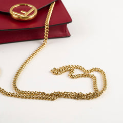 Fendi 2 In 1 Red Leather Belt Crossbody Bag