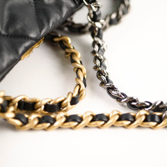 Chanel 19 Black Shoulder Tote Bag- Microchipped 2022