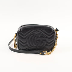 Gucci Mini Marmont Camera Bag Black