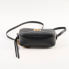 Gucci Mini Marmont Camera Bag Black