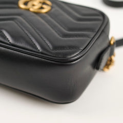 Gucci Mini Marmont Camera Bag Black
