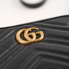 Gucci Mini Marmont Camera Bag Black