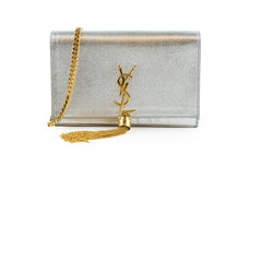 Saint Laurent Kate WOC Silver