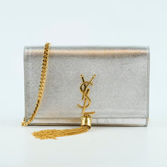 Saint Laurent Kate WOC Silver