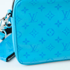 Louis Vuitton Trio Messenger Taigarama Bag Blue