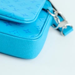 Louis Vuitton Trio Messenger Taigarama Bag Blue
