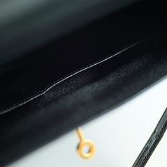 Hermès Kelly 28 Black Box Leather D Square Stamp