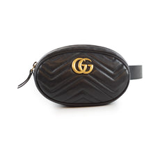 Gucci Mini Marmont Belt Bag Black
