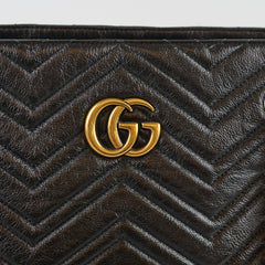 Gucci Medium GG Marmont Matelassé Tote Black
