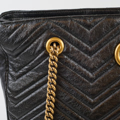 Gucci Medium GG Marmont Matelassé Tote Black