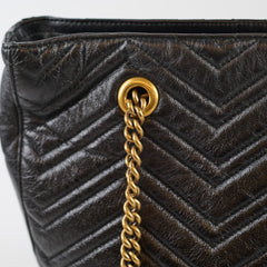 Gucci Medium GG Marmont Matelassé Tote Black