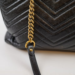 Gucci Medium GG Marmont Matelassé Tote Black