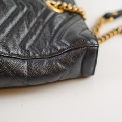 Gucci Medium GG Marmont Matelassé Tote Black