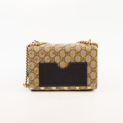 Gucci Bee Padlock Crossbody GG Supreme Canvas