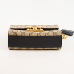 Gucci Bee Padlock Crossbody GG Supreme Canvas